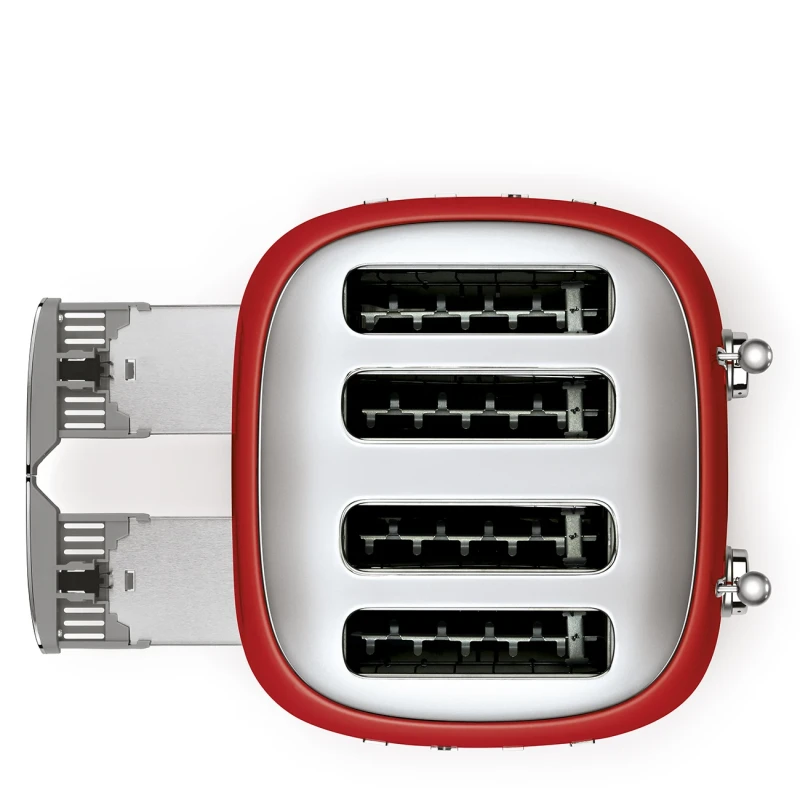 Smeg - 4-Slice Toaster - Glossy Red