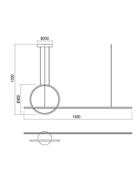 Redo Group - Giotto Lampada a Sospensione - Nero