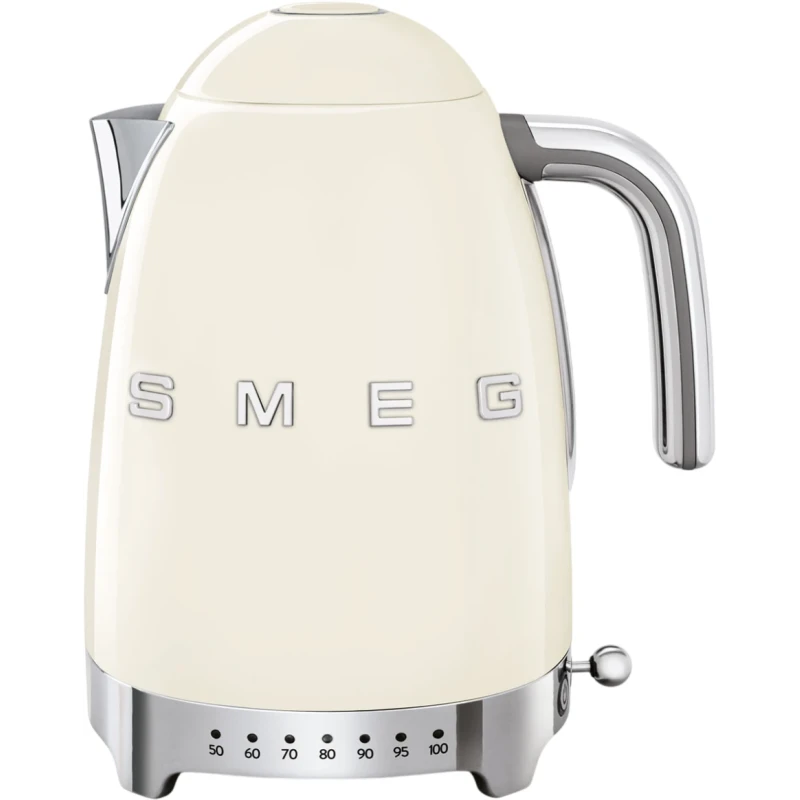 Smeg Variable Temperature Electric Kettle - Glossy Cream