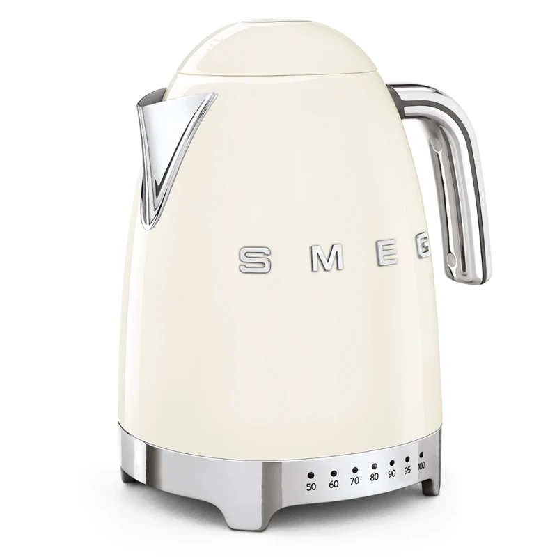 Smeg Variable Temperature Electric Kettle - Glossy Cream