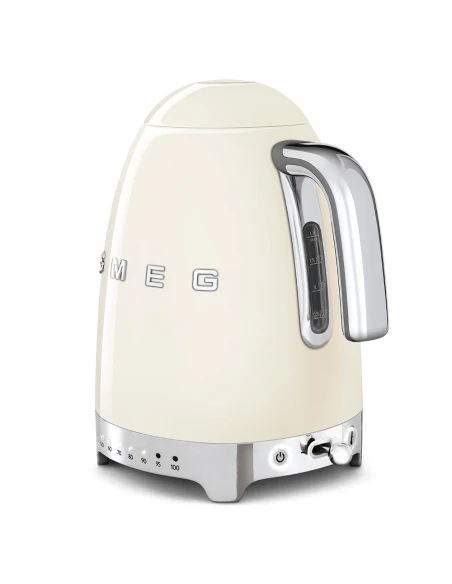 Smeg Variable Temperature Electric Kettle - Glossy Cream
