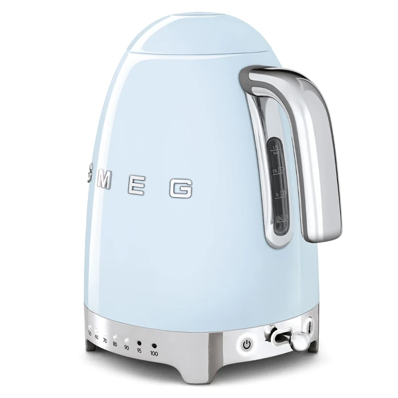 Smeg - Bollitore Elettrico a Temperatura Variabile - Azzurro Lucido