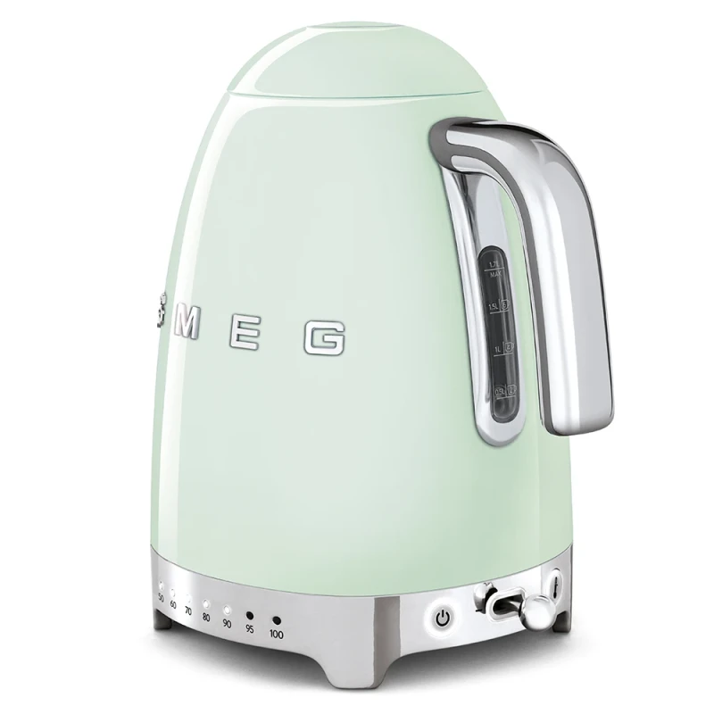 Smeg - Bollitore Elettrico a Temperatura Variabile - Verde Pastello Lucido