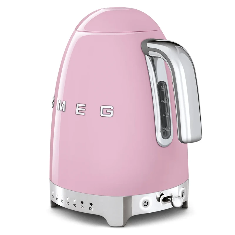 Smeg Variable Temperature Electric Kettle - Glossy Pink