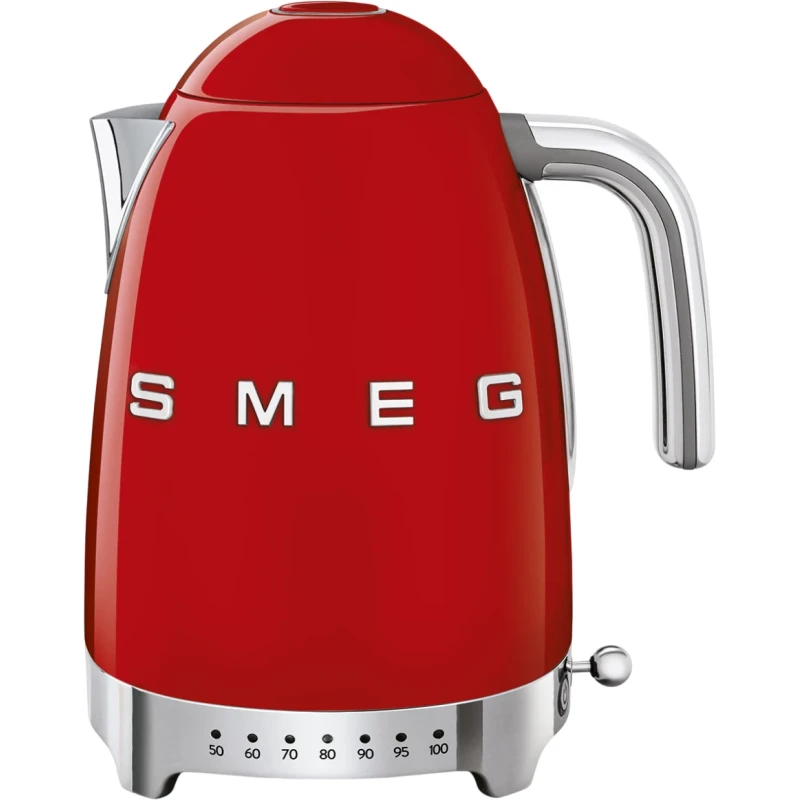Smeg Variable Temperature Electric Kettle - Glossy Red