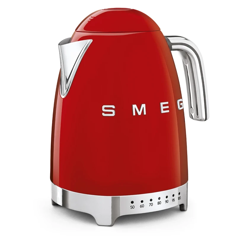 Smeg - Bollitore Elettrico a Temperatura Variabile - Rosso Lucido