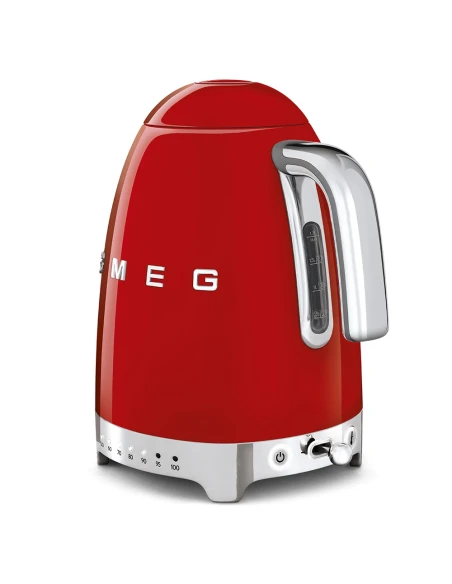 Smeg Variable Temperature Electric Kettle - Glossy Red