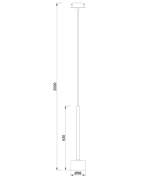 Mantra - Tonic Single Pendant Lamp - Chrome