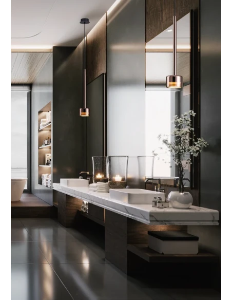 Mantra - Tonic Single Pendant Lamp - Bronze