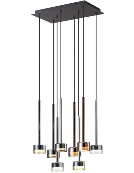 Mantra - Tonic Lampada a Sospensione Rettangolare - Multicolore