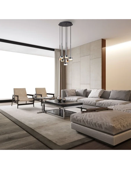 Mantra - Tonic Lampada a Sospensione Rotonda - Multicolore