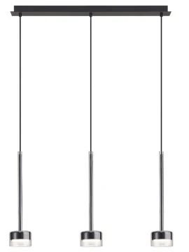 Mantra - Tonic 3-Light Pendant Lamp - Transparent