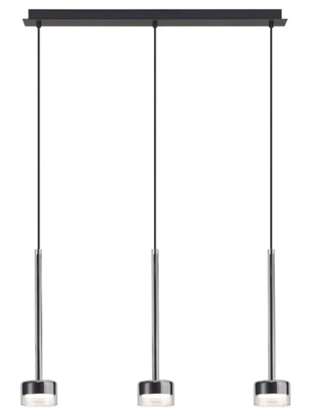 Mantra - Tonic Lampada a Sospensione a 3 Luci - Trasparente