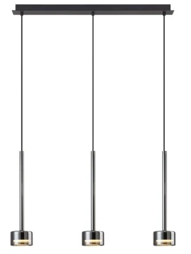 Mantra - Tonic Lampada a Sospensione a 3 Luci - Cromo