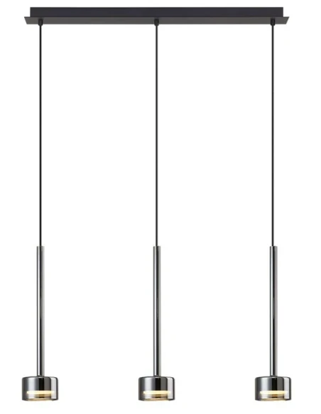 Mantra - Tonic 3-Light Pendant Lamp - Chrome