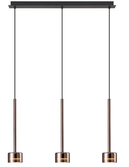 Mantra - Tonic 3-Light Pendant Lamp - Copper