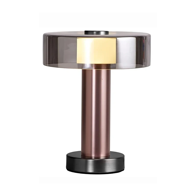 Mantra - Gin Lampada da Tavolo Piccola - Oro Rosa / Nero