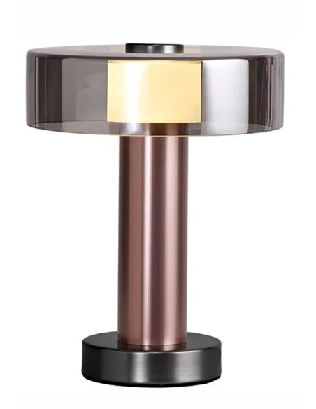 Mantra - Gin Lampada da Tavolo Piccola - Oro Rosa / Nero