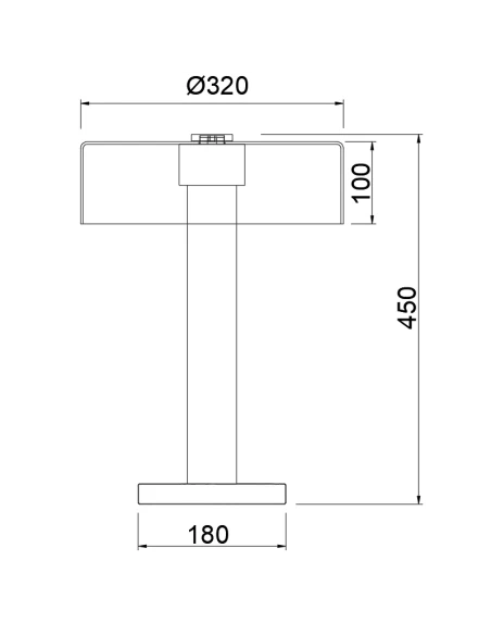 Mantra - Gin Table Lamp - Gold / Black