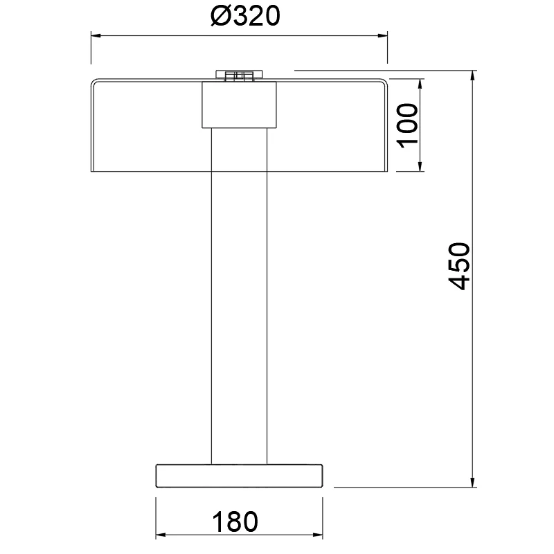 Mantra - Gin Table Lamp - Rose Gold / Black