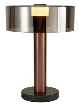 Mantra - Gin Lampada da Tavolo - Oro Rosa / Nero