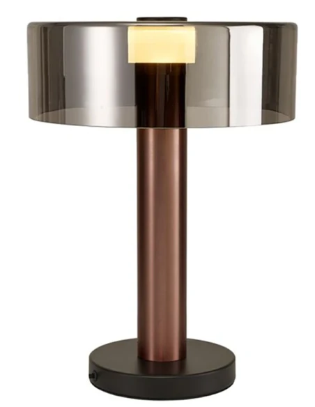 Mantra - Gin Lampada da Tavolo - Oro Rosa / Nero