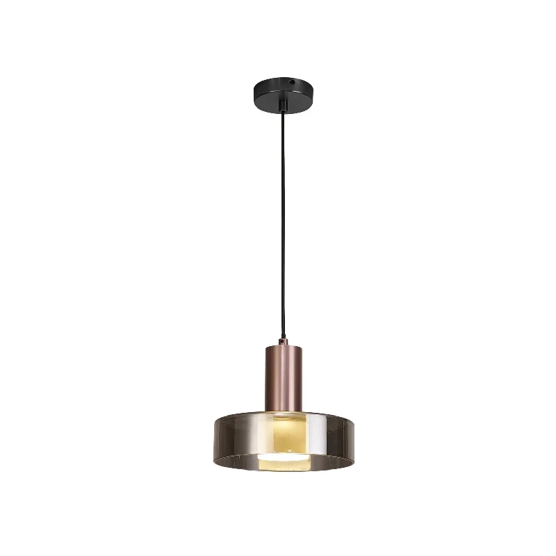 Mantra - Gin Lampada a Sospensione - Oro Rosa / Nero