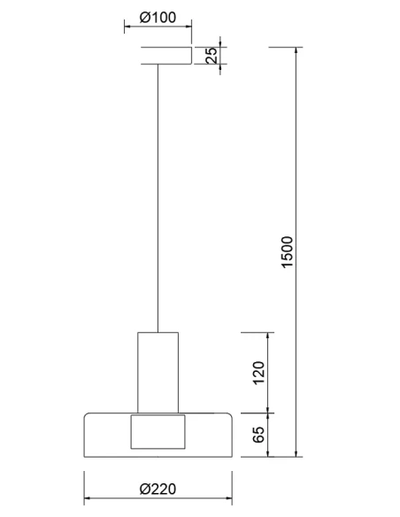 Mantra - Gin Lampada a Sospensione - Nero