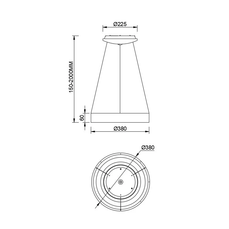 Mantra - Niseko II Pendant Lamp - Black