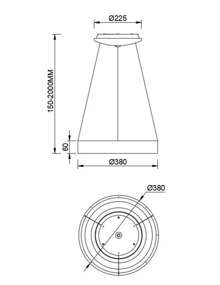 Mantra - Niseko II Pendant Lamp - Black