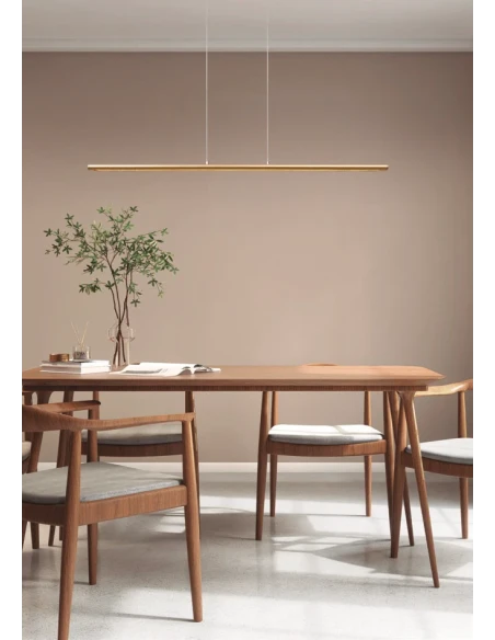 Mantra - Lineal Lampada a Sospensione - Oro