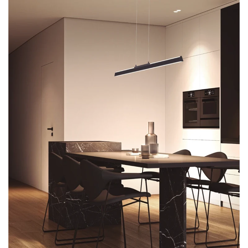Mantra - Lineal Pendant Lamp - Black