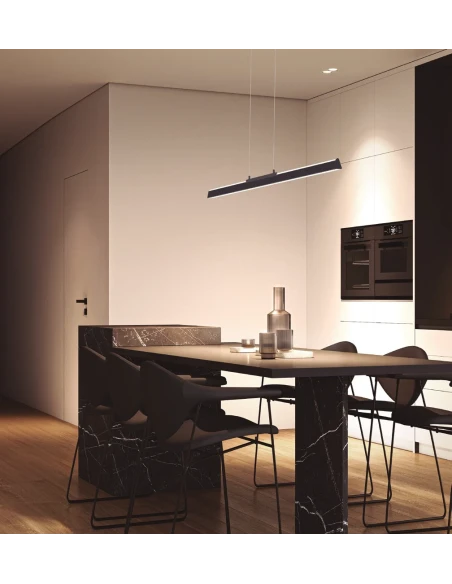 Mantra - Lineal Pendant Lamp - Black