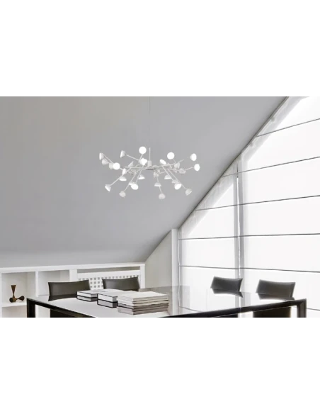 Mantra - ADN Lampada a Sospensione - Bianco Opaco
