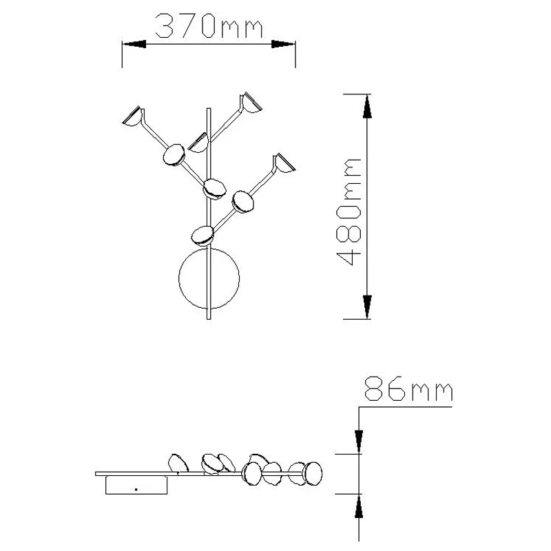Mantra - ADN Wall Lamp - Matt White