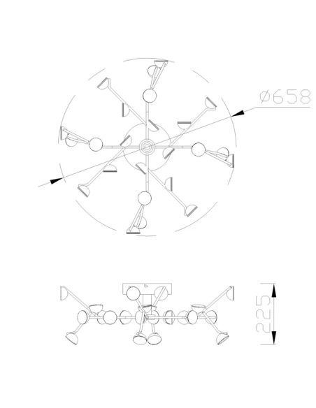 Mantra - ADN Ceiling Lamp - Matt White