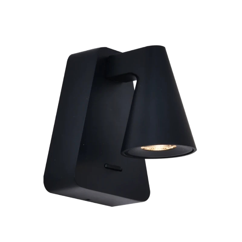Mantra - Africa Wall Lamp with Switch - Black