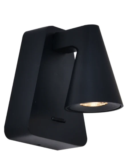 Mantra - Africa Lampada da Parete con Interruttore - Nero