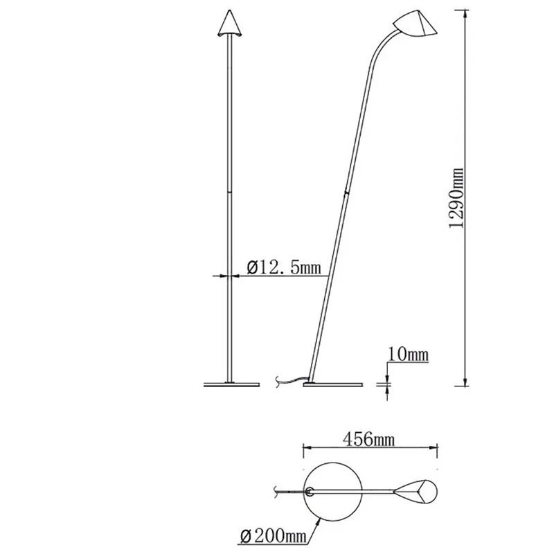 Mantra - Capuccina Floor Lamp - Black