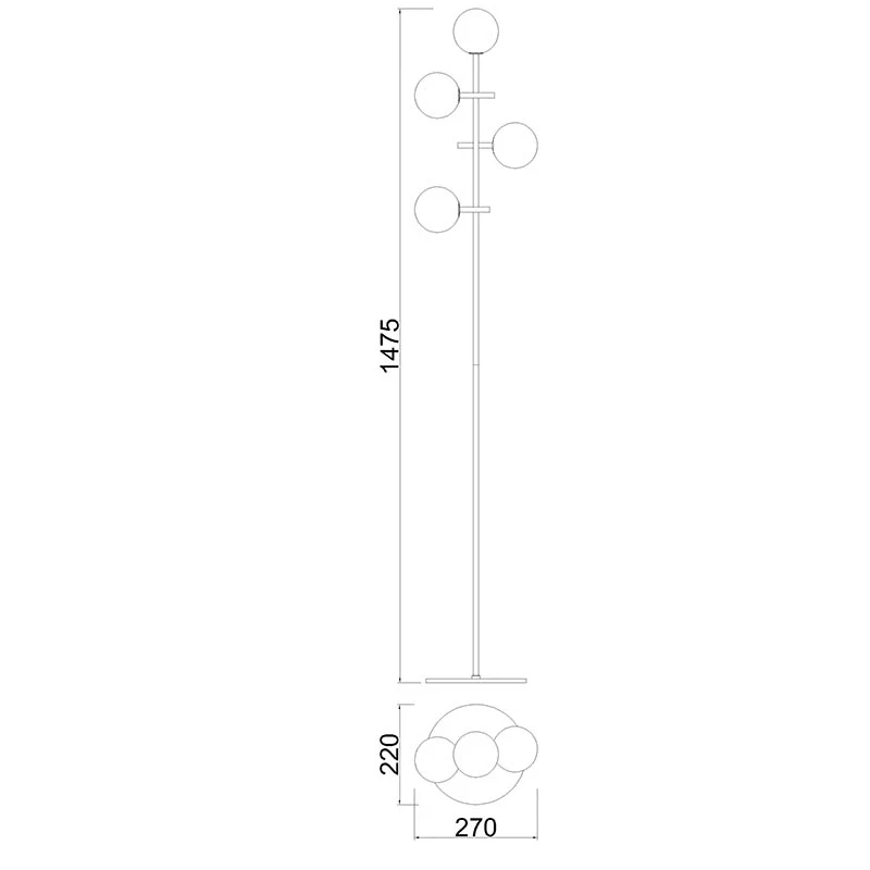 Mantra - Cellar Floor Lamp - Black