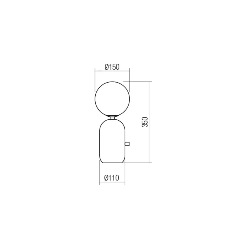 Redo Group - Helios Lampada da Tavolo - Nero Opaco