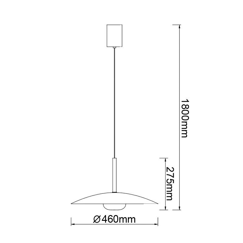 Mantra - Lidia Pendant Lamp - Dark Grey