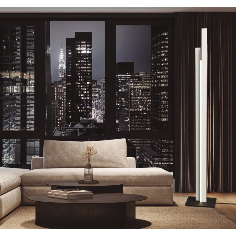Mantra - Manhattan Lampada da Terra - Oro Rosa