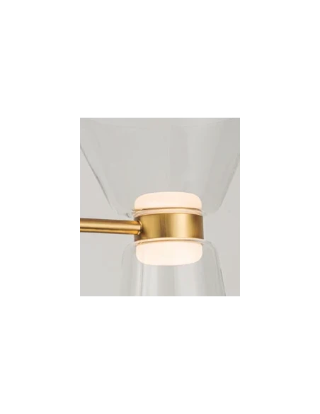 Mantra - New York Lampada a Sospensione a 3 Diffusori - Oro