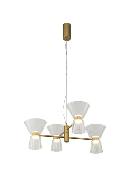 Mantra - New York Lampada a Sospensione a 4 Diffusori - Oro
