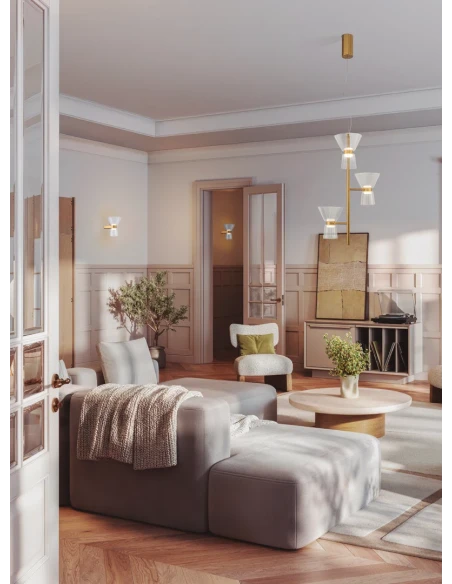 Mantra - New York Double Wall Lamp - Gold
