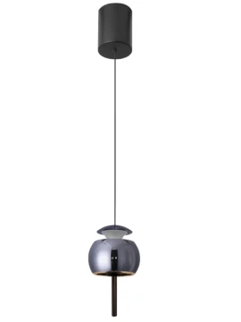 Mantra - Roller Lampada a Sospensione 1 - Cromato Nero