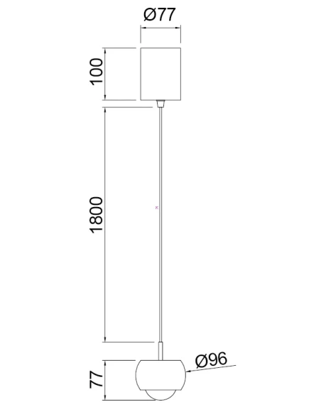 Mantra - Roller Lampada a Sospensione 2 - Nero