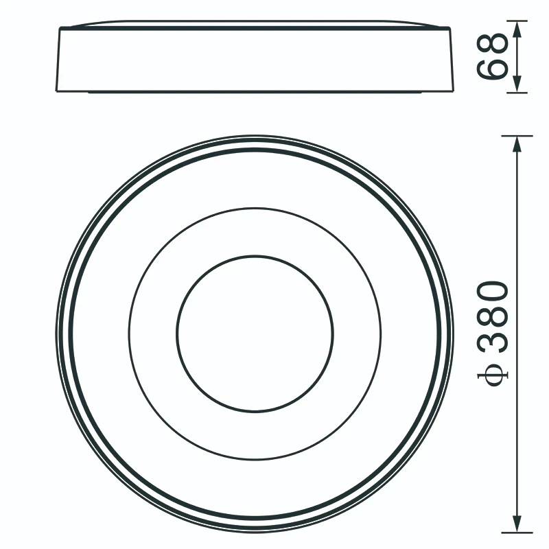 Mantra - Coin Lampada da Soffitto Rotonda - Bianco