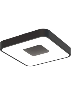 Mantra - Coin Lampada da Soffitto Quadrata - Nero